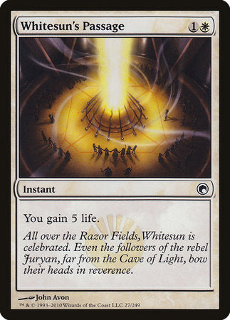 Whitesun's Passage [Scars of Mirrodin] | Cards and Coasters CA