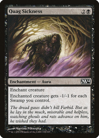 Quag Sickness [Magic 2014] | Cards and Coasters CA