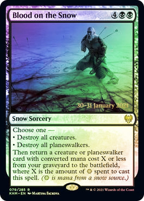 Blood on the Snow  [Kaldheim Prerelease Promos] | Cards and Coasters CA