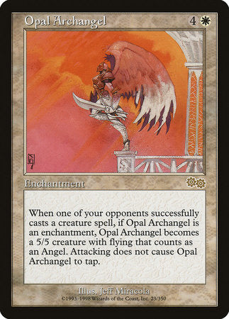 Opal Archangel [Urza's Saga] | Cards and Coasters CA