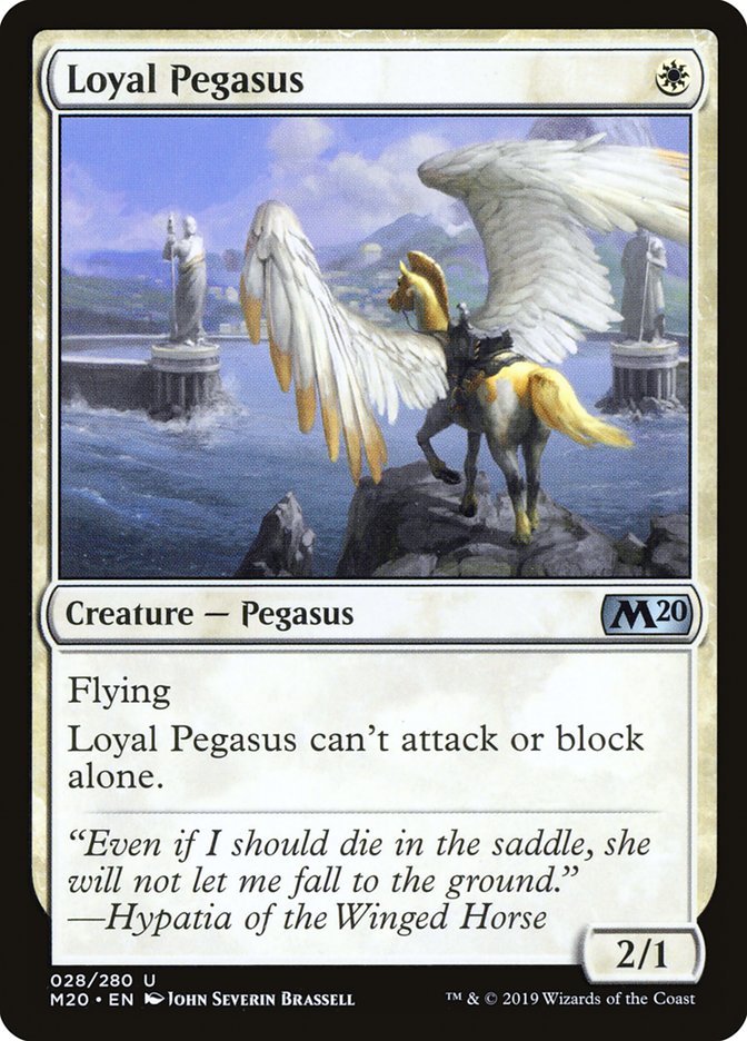 Loyal Pegasus [Core Set 2020] | Cards and Coasters CA