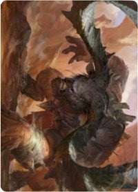 Moraug, Fury of Akoum Art Card [Zendikar Rising Art Series] | Cards and Coasters CA