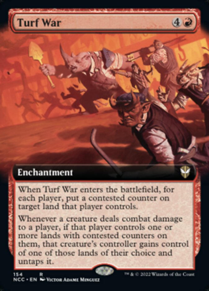 Turf War (Extended Art) [Streets of New Capenna Commander] | Cards and Coasters CA