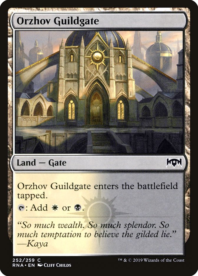 Orzhov Guildgate (252/259) [Ravnica Allegiance] | Cards and Coasters CA