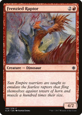 Frenzied Raptor [Ixalan] | Cards and Coasters CA