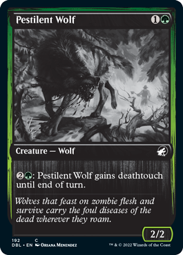 Pestilent Wolf [Innistrad: Double Feature] | Cards and Coasters CA