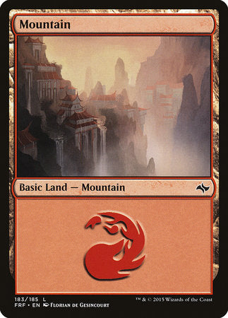 Mountain (183) [Fate Reforged] | Cards and Coasters CA