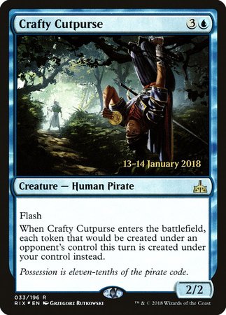 Crafty Cutpurse [Rivals of Ixalan Promos] | Cards and Coasters CA