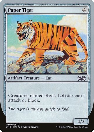 Paper Tiger [Unsanctioned] | Cards and Coasters CA