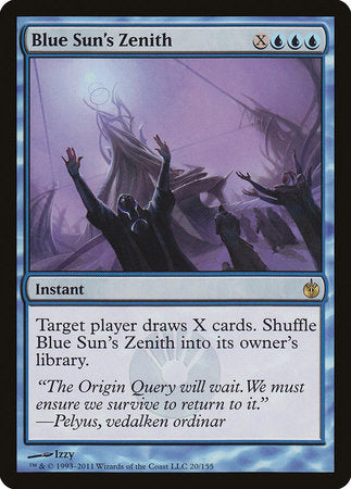 Blue Sun's Zenith [Mirrodin Besieged] | Cards and Coasters CA