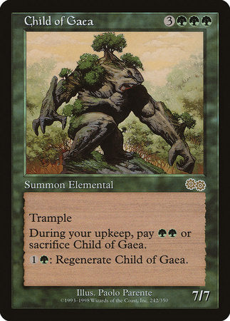 Child of Gaea [Urza's Saga] | Cards and Coasters CA