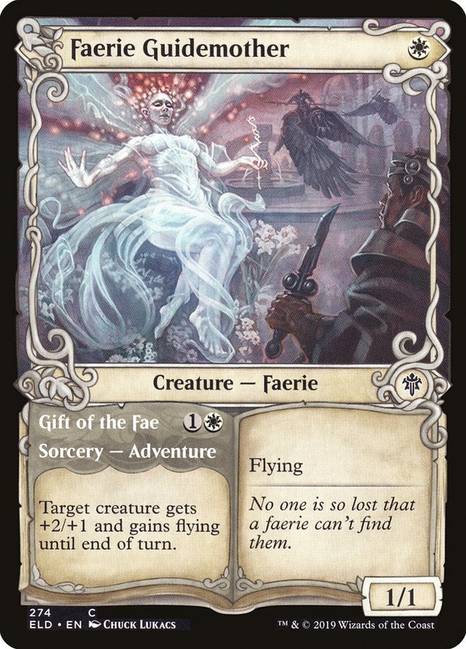 Faerie Guidemother // Gift of the Fae (Showcase) [Throne of Eldraine] | Cards and Coasters CA