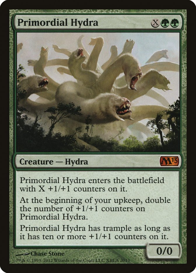 Primordial Hydra (Duels of the Planeswalkers Promos) [Duels of the Planeswalkers Promos 2012] | Cards and Coasters CA