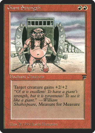 Giant Strength [Legends] | Cards and Coasters CA