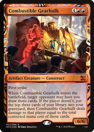 Combustible Gearhulk [Kaladesh Inventions] | Cards and Coasters CA