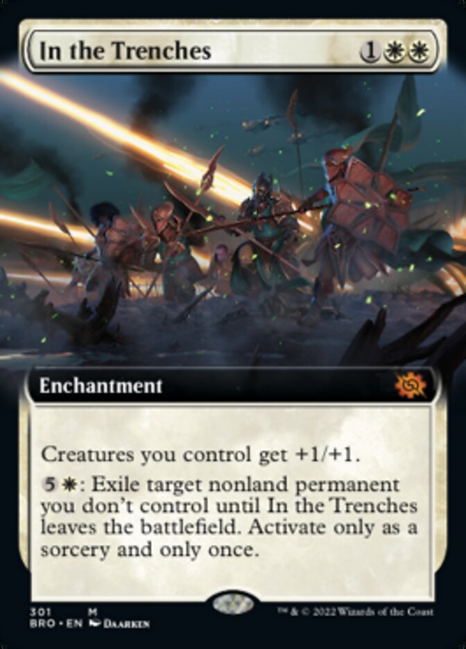 In the Trenches (Extended Art) [The Brothers' War] | Cards and Coasters CA