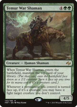 Temur War Shaman [Fate Reforged] | Cards and Coasters CA