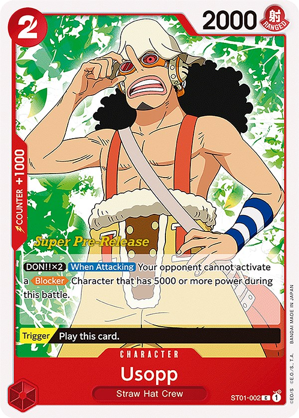 Usopp [Super Pre-Release Starter Deck: Straw Hat Crew] | Cards and Coasters CA