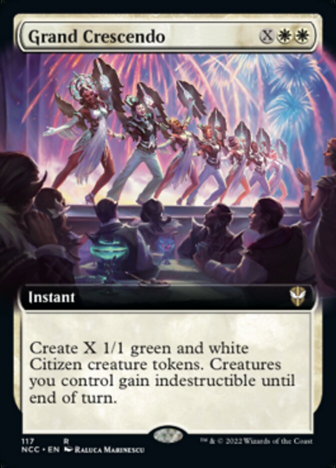 Grand Crescendo (Extended Art) [Streets of New Capenna Commander] | Cards and Coasters CA