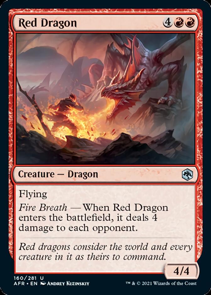 Red Dragon [Dungeons & Dragons: Adventures in the Forgotten Realms] | Cards and Coasters CA