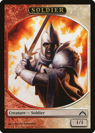 Soldier Token (Red/White) [Gatecrash Tokens] | Cards and Coasters CA