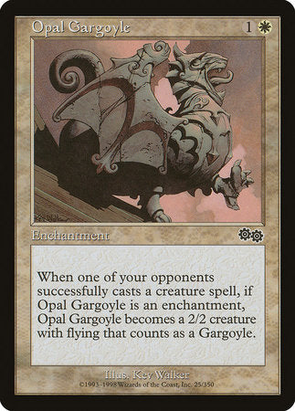 Opal Gargoyle [Urza's Saga] | Cards and Coasters CA