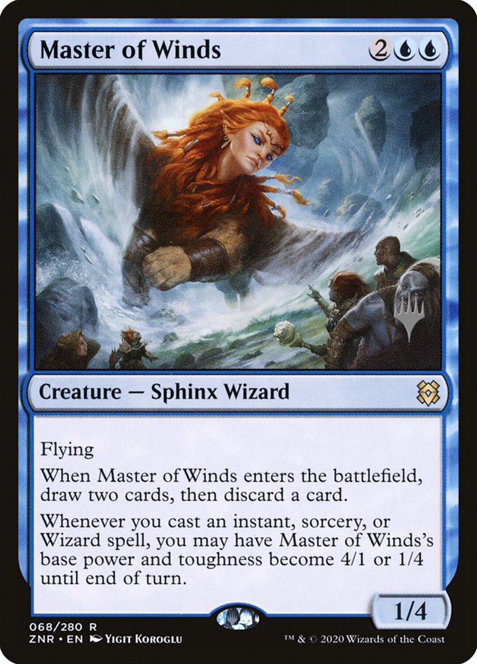 Master of Winds (Promo Pack) [Zendikar Rising Promos] | Cards and Coasters CA