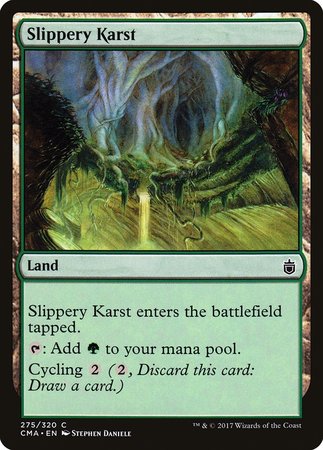 Slippery Karst [Commander Anthology] | Cards and Coasters CA