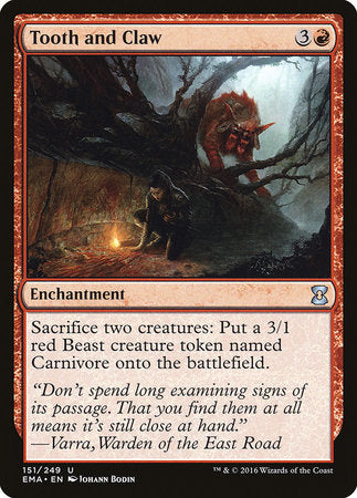 Tooth and Claw [Eternal Masters] | Cards and Coasters CA