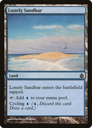 Lonely Sandbar [Commander 2011] | Cards and Coasters CA