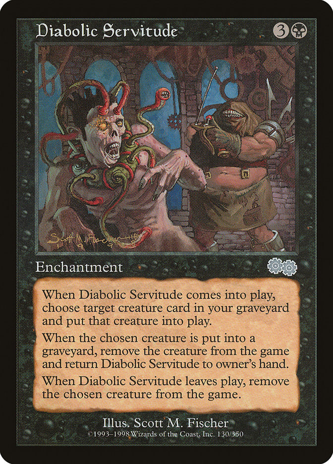 Diabolic Servitude [Urza's Saga] | Cards and Coasters CA