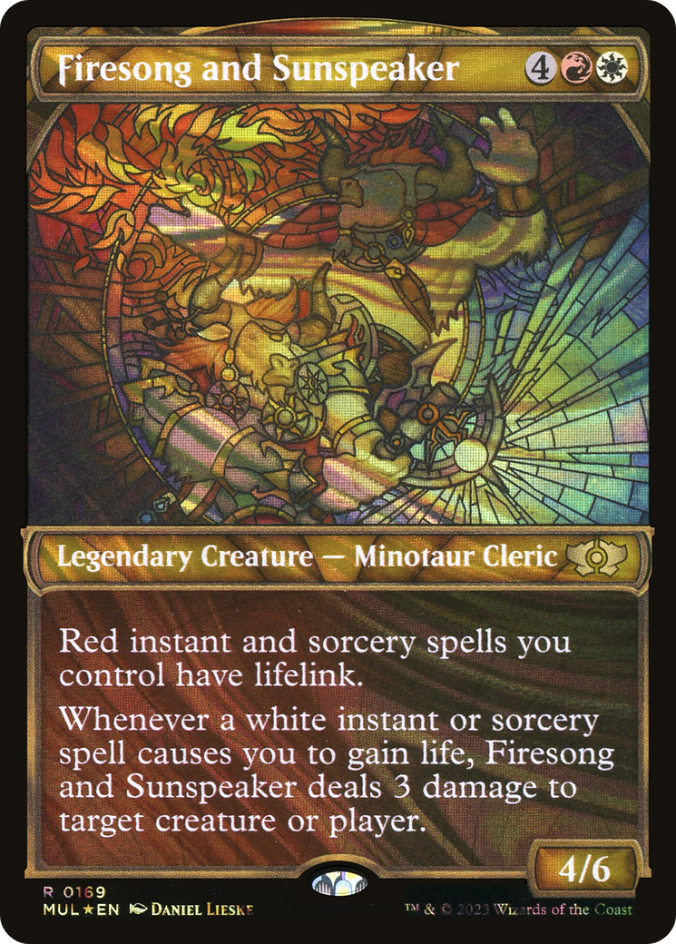 Firesong and Sunspeaker (Halo Foil) [Multiverse Legends] | Cards and Coasters CA