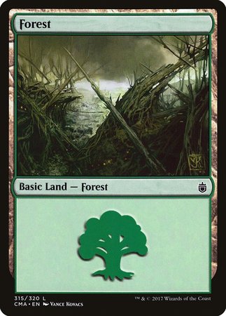 Forest (315) [Commander Anthology] | Cards and Coasters CA