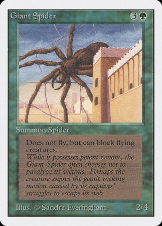 Giant Spider [Unlimited Edition] | Cards and Coasters CA