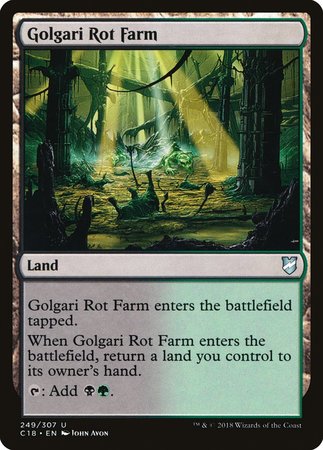 Golgari Rot Farm [Commander 2018] | Cards and Coasters CA