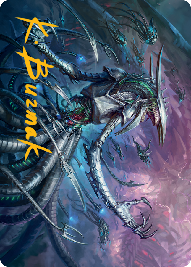 Jin-Gitaxias Art Card (Gold-Stamped Signature) [March of the Machine Art Series] | Cards and Coasters CA