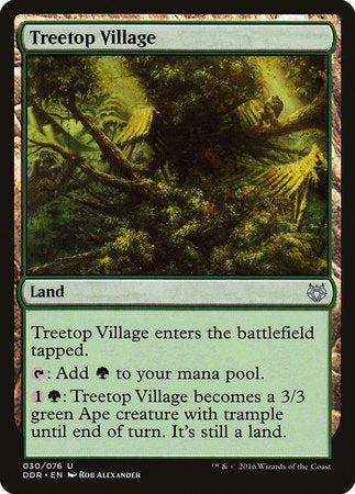 Treetop Village [Duel Decks: Nissa vs. Ob Nixilis] | Cards and Coasters CA