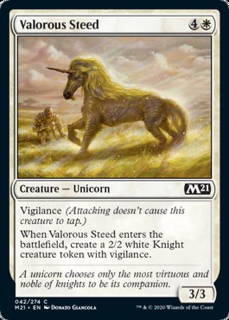 Valorous Steed [Core Set 2021] | Cards and Coasters CA