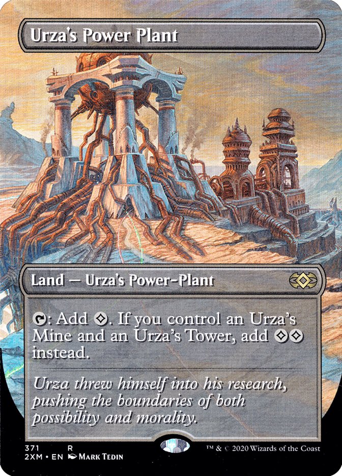 Urza's Power Plant (Borderless) [Double Masters] | Cards and Coasters CA