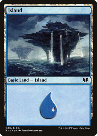 Island (329) [Commander 2015] | Cards and Coasters CA