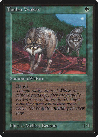 Timber Wolves [Limited Edition Beta] | Cards and Coasters CA