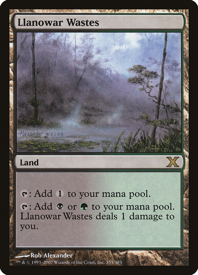 Llanowar Wastes [Tenth Edition] | Cards and Coasters CA