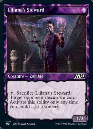 Liliana's Steward (Showcase) [Core Set 2021] | Cards and Coasters CA