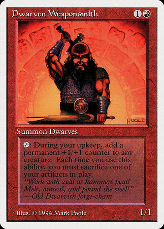 Dwarven Weaponsmith [Summer Magic / Edgar] | Cards and Coasters CA