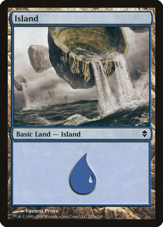 Island (237a) [Zendikar] | Cards and Coasters CA