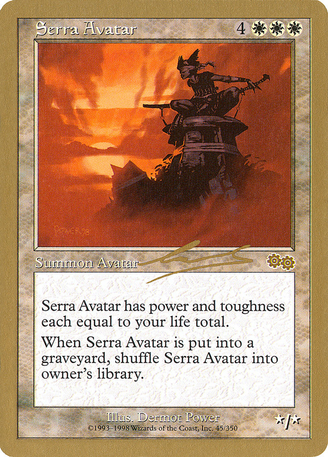 Serra Avatar (Nicolas Labarre) [World Championship Decks 2000] | Cards and Coasters CA