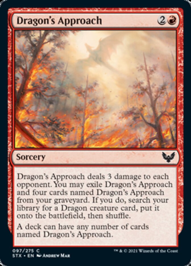 Dragon's Approach [Strixhaven: School of Mages] | Cards and Coasters CA