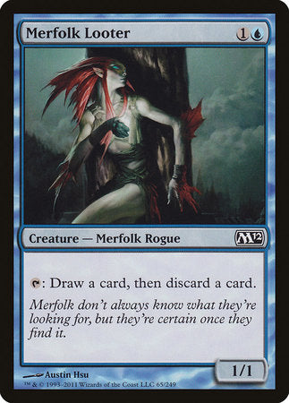 Merfolk Looter [Magic 2012] | Cards and Coasters CA