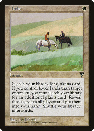 Tithe [Visions] | Cards and Coasters CA
