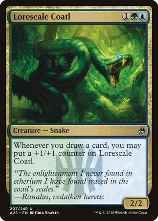 Lorescale Coatl [Masters 25] | Cards and Coasters CA
